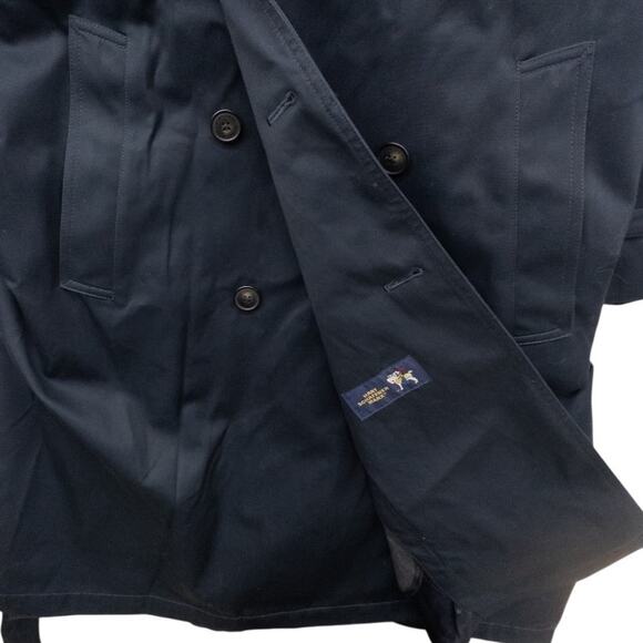 Hart Schaffner Marx Men's Trench Coat 48R Double Breasted Removable Lining - Picture 8 of 10